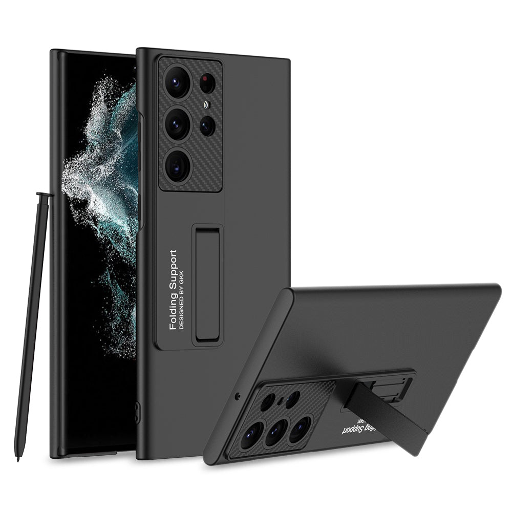 Galaxy S23 Ultra Kılıf Zore Standlı Ays Kapak Siyah