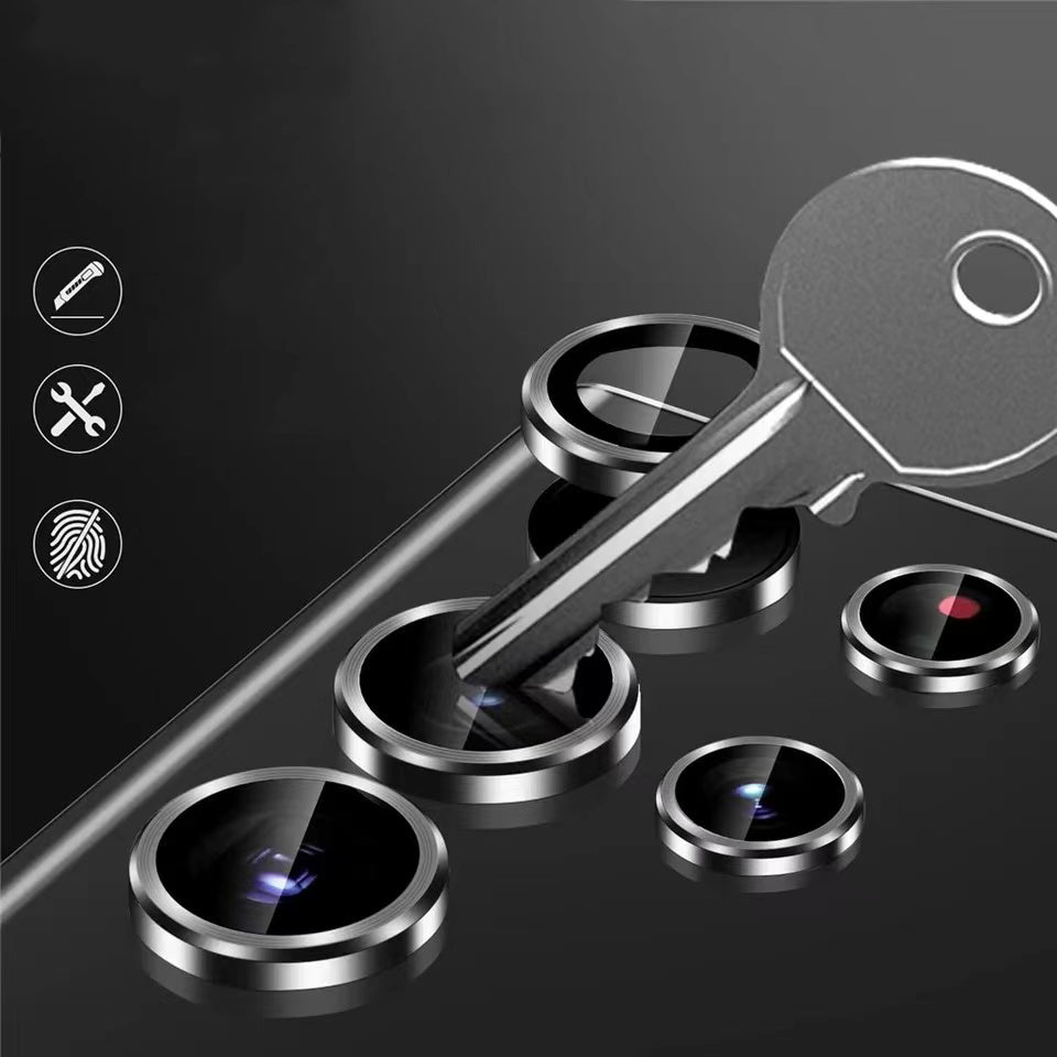 Galaxy S23 Ultra Zore Kamera Lens Koruyucu Cam Filmi Siyah