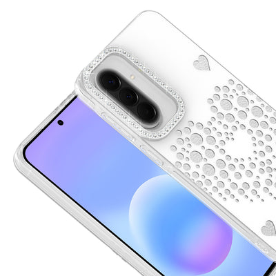 Galaxy S24 FE Kılıf Damla Taşlı Zore Rivas Sert PC Kapak