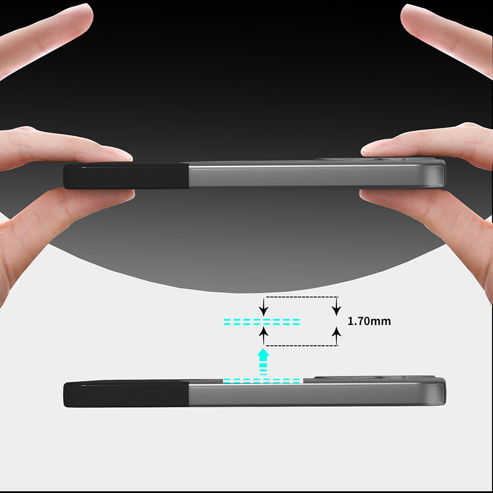 Galaxy S24 FE Kılıf M-Safe Şarj Özellikli Mıknatıslı Zore Duble Kapak Siyah