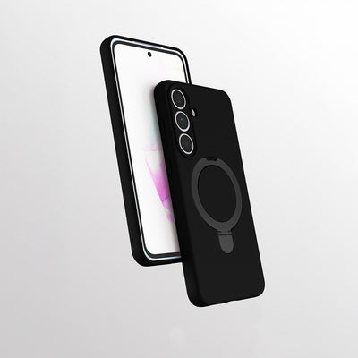 Galaxy S24 FE Kılıf M-safe Şarj Özellikli Standlı Zore Samara Kapak