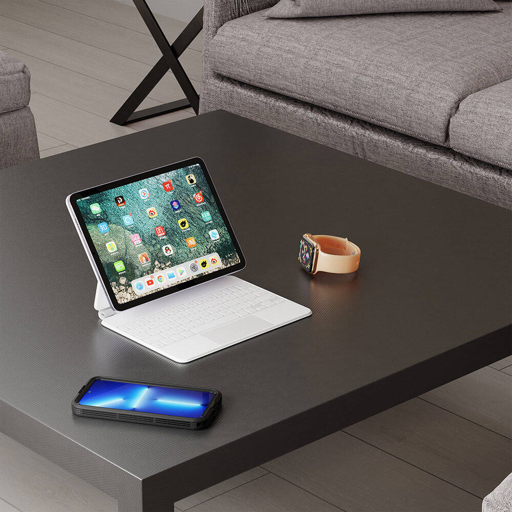 Galaxy S24 Plus M-safe Şarj Özellikli 1-1 Su Geçirmez Kılıf Siyah