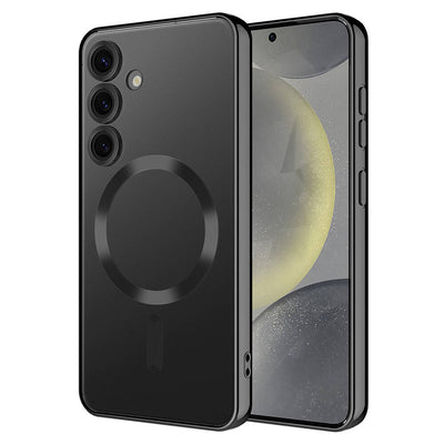 Galaxy S24 Plus Kılıf Kamera Korumalı M-safe Wireless Şarj Özellikli Zore Demre Kapak Sierra Mavi