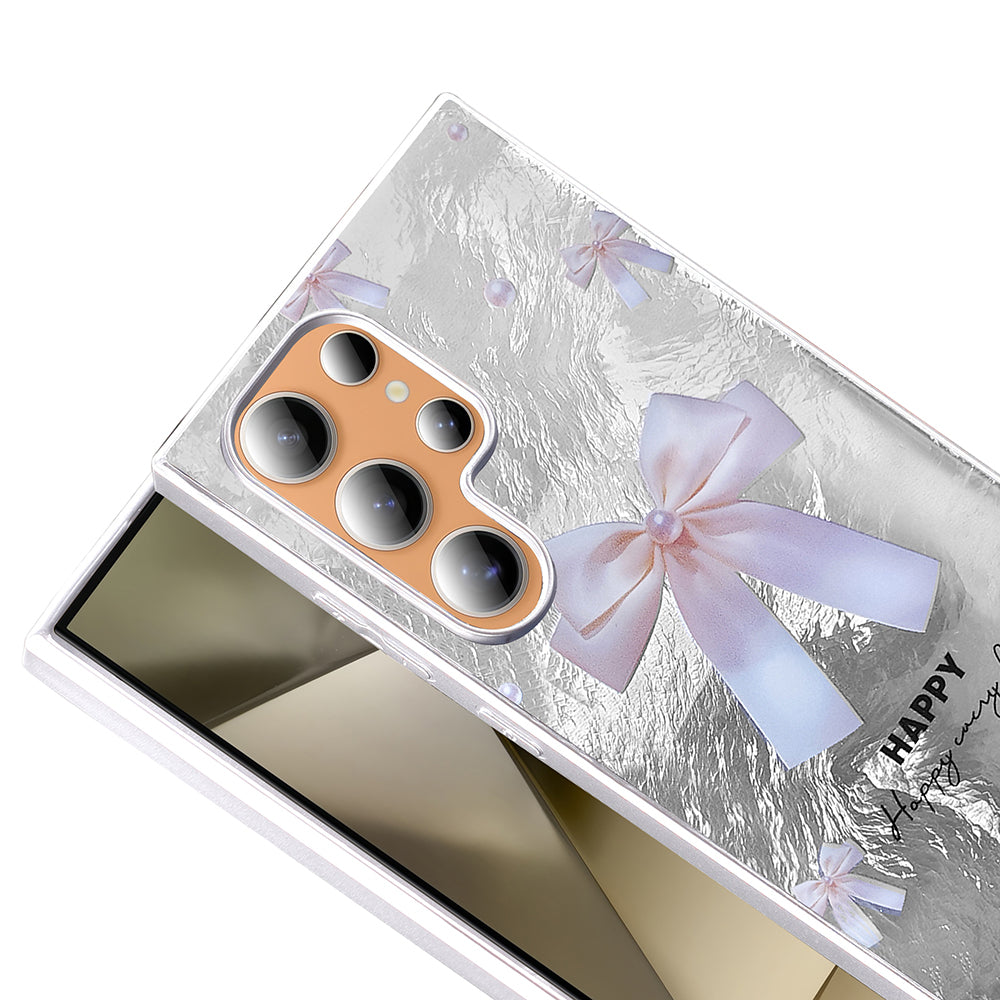 Galaxy S24 Ultra Kılıf Desenli Zore Mep Kapak Küçük Fiyonk