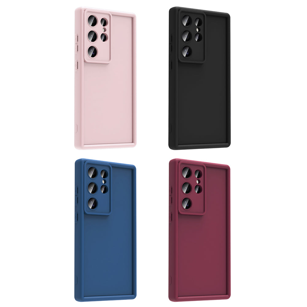 Galaxy S24 Ultra Kılıf Kamera Korumalı Zore Ananas Kapak Mürdüm