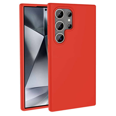 Galaxy S24 Ultra Kılıf M-safe Şarj Özellikli Sıvı Teknolojili Silinebilir Sert Zore Kivi Kapak Pembe