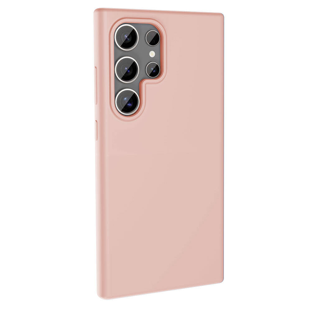 Galaxy S24 Ultra Kılıf M-safe Şarj Özellikli Sıvı Teknolojili Silinebilir Sert Zore Kivi Kapak Koyu Gri