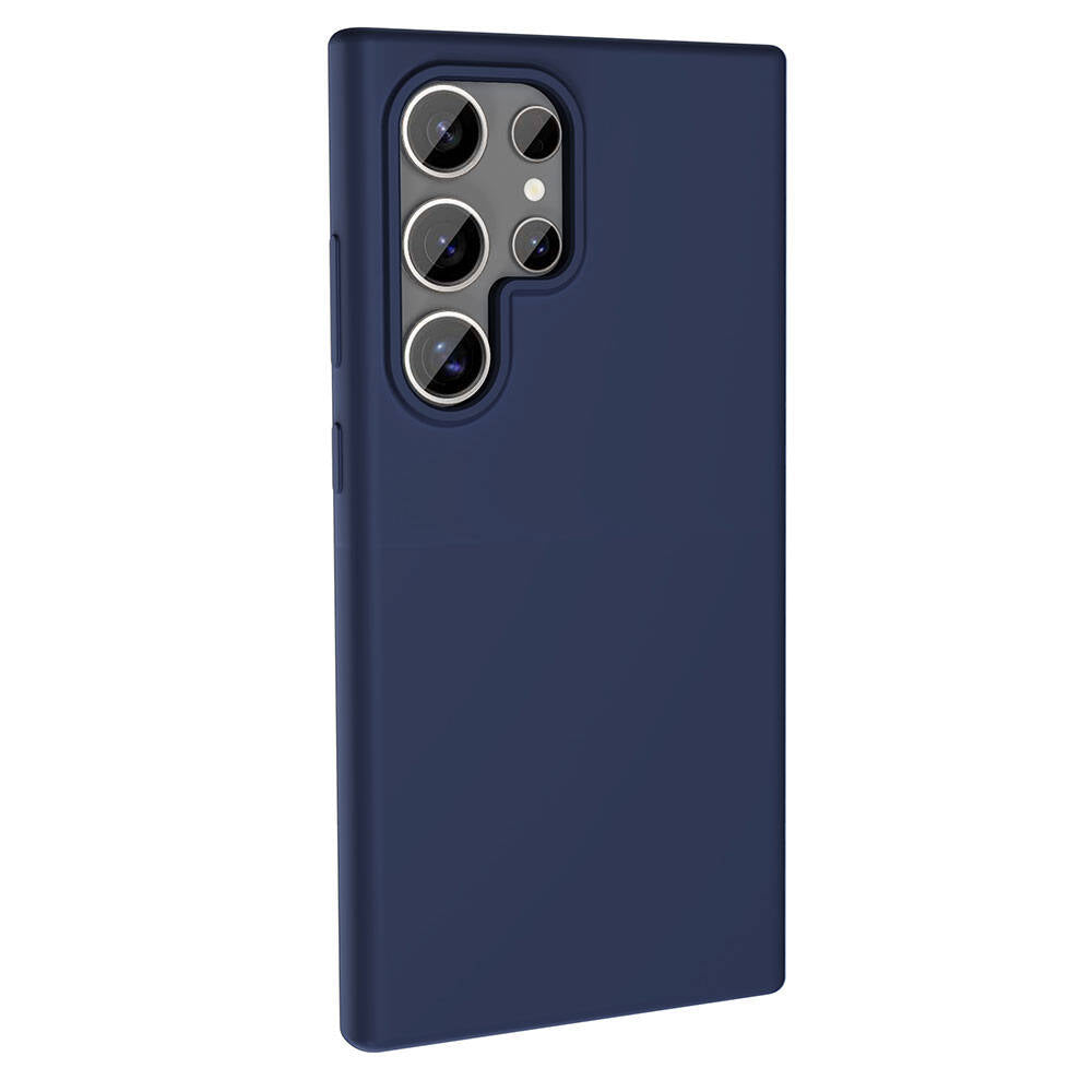 Galaxy S24 Ultra Kılıf M-safe Şarj Özellikli Sıvı Teknolojili Silinebilir Sert Zore Kivi Kapak Lila