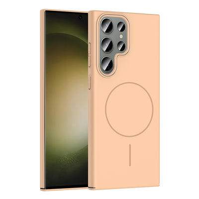 Galaxy S24 Ultra Kılıf M-safe Şarj Özellikli Zore Ruby Sert Kapak Lacivert