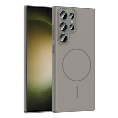 Galaxy S24 Ultra Kılıf M-safe Şarj Özellikli Zore Ruby Sert Kapak