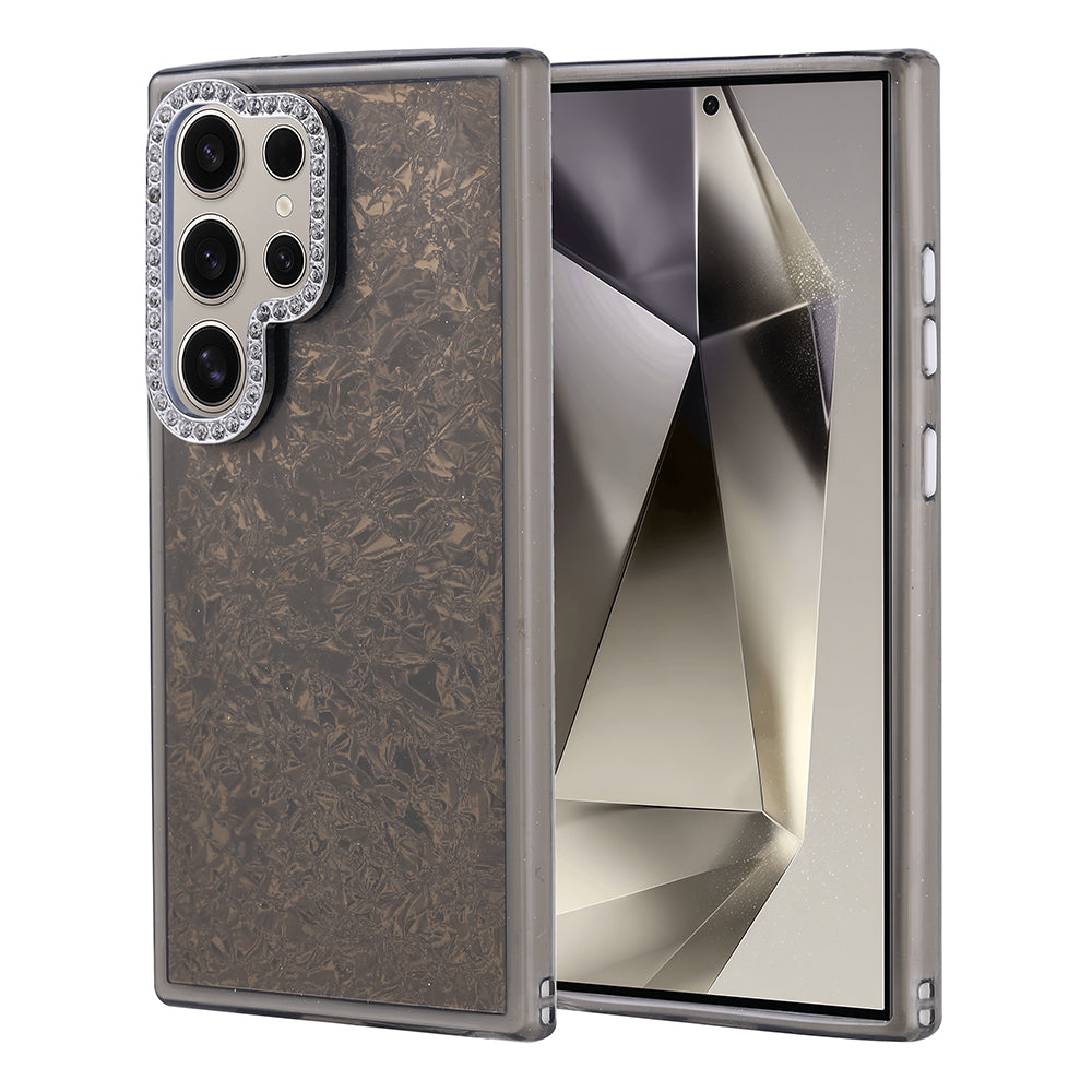 Galaxy S24 Ultra Kılıf Taşlı Tasarımlı Zore Kapi Kapak Siyah