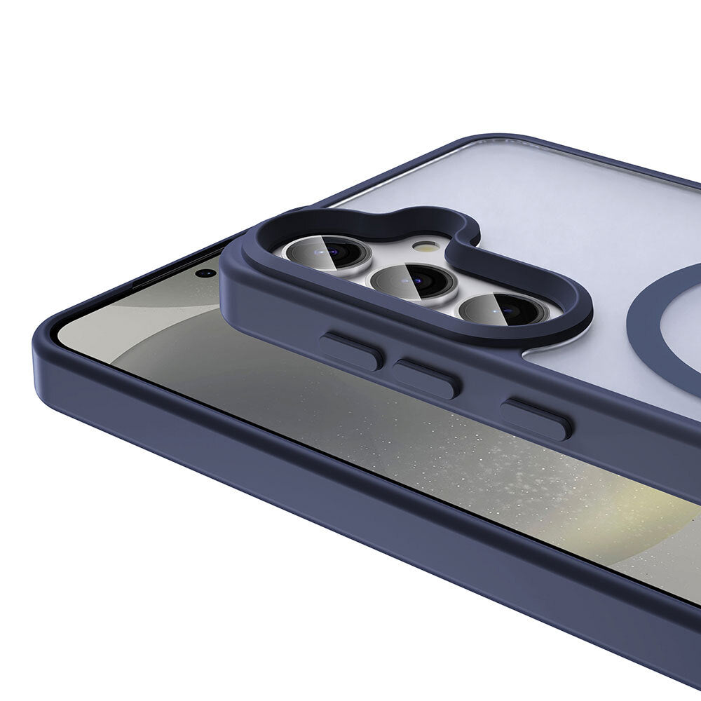 Galaxy S25 Plus Kılıf M-safe Şarj Özellikli Mat Arka Yüzey Zore Sio Kapak Gri