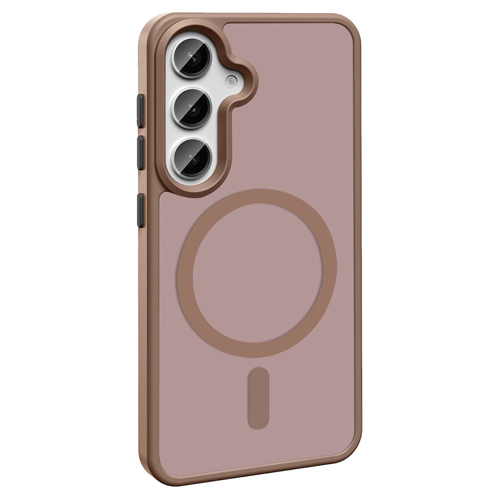 Galaxy S25 Plus Kılıf M-safe Şarj Özellikli Mat Arka Yüzey Zore Sio Kapak Lacivert