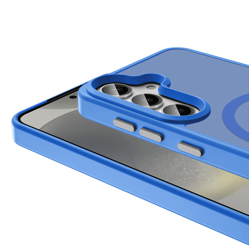 Galaxy S25 Plus Kılıf M-safe Şarj Özellikli Mat Arka Yüzey Zore Sio Kapak Bej