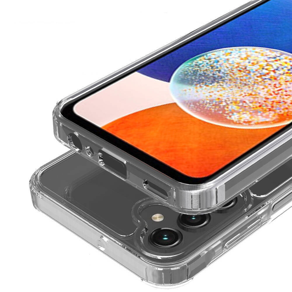 Galaxy S25 Plus Kılıf M-safe Şarj Özellikli Şeffaf Sert PC Zore Embos Kapak Şeffaf