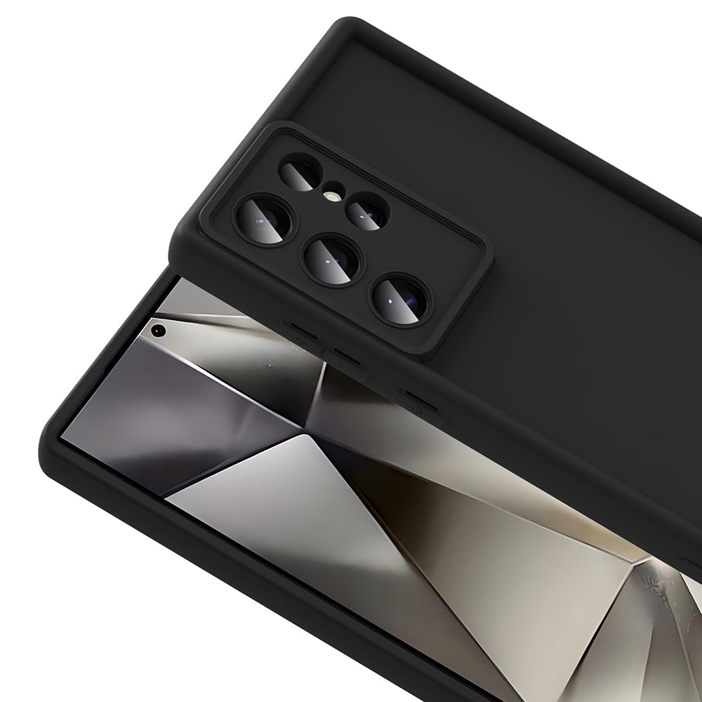 Galaxy S25 Ultra Kılıf Kamera Korumalı Zore Ananas Kapak Siyah