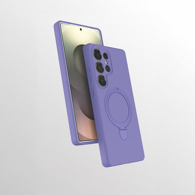 Galaxy S25 Ultra Kılıf M-safe Şarj Özellikli Standlı Zore Samara Kapak