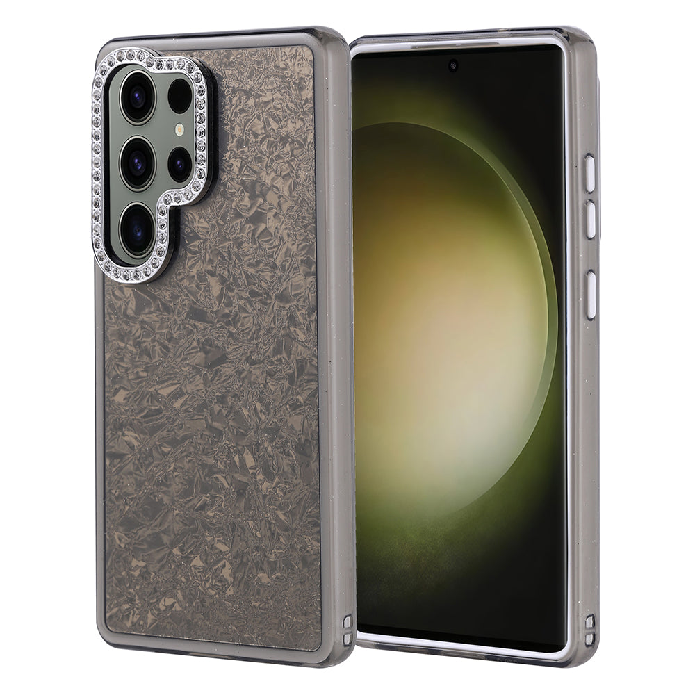 Galaxy S25 Ultra Kılıf Taşlı Tasarımlı Zore Kapi Kapak Lila