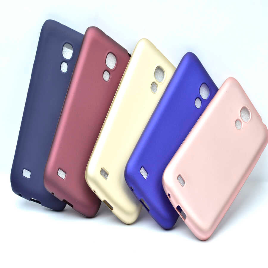 Galaxy S4 Mini Kılıf Zore Premier Silikon Kapak Rose Gold