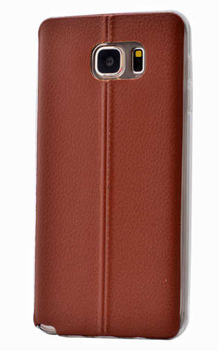 Galaxy S6 Edge Plus Kılıf Zore Epix Silikon Kahverengi