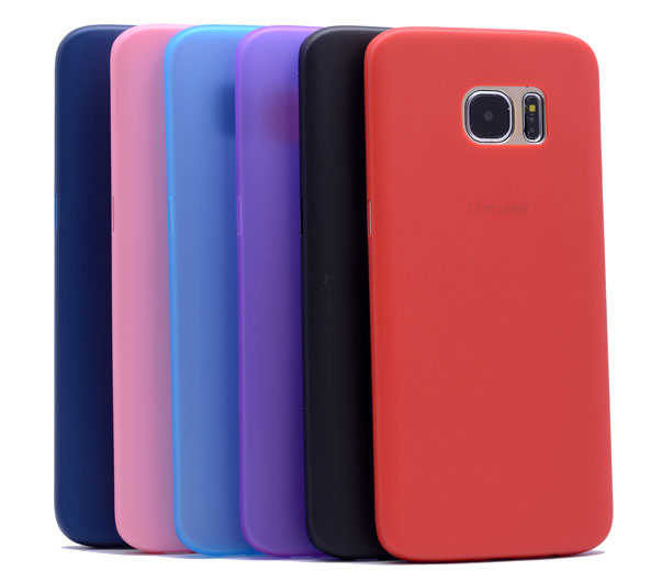 Galaxy S7 Edge Kılıf Zore 1.Kalite PP Silikon Kırmızı