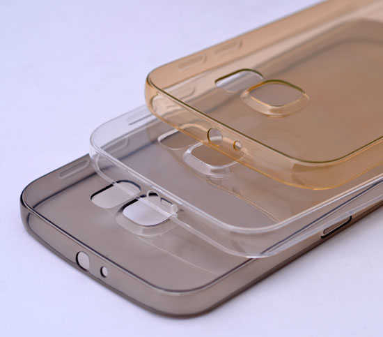 Galaxy S7 Edge Kılıf Zore İmax Silikon Kılıf Füme