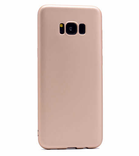 Galaxy S8 Kılıf Zore Premier Silikon Kapak Rose Gold
