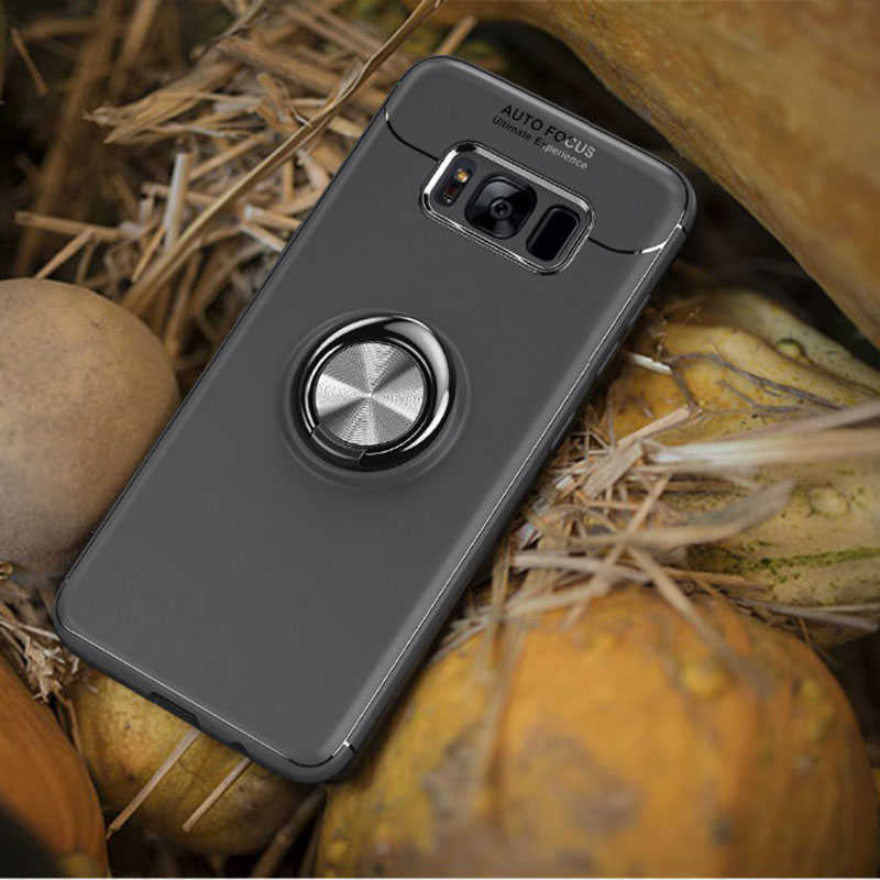 Galaxy S8 Plus Kılıf Zore Ravel Silikon Kapak Siyah-Mavi