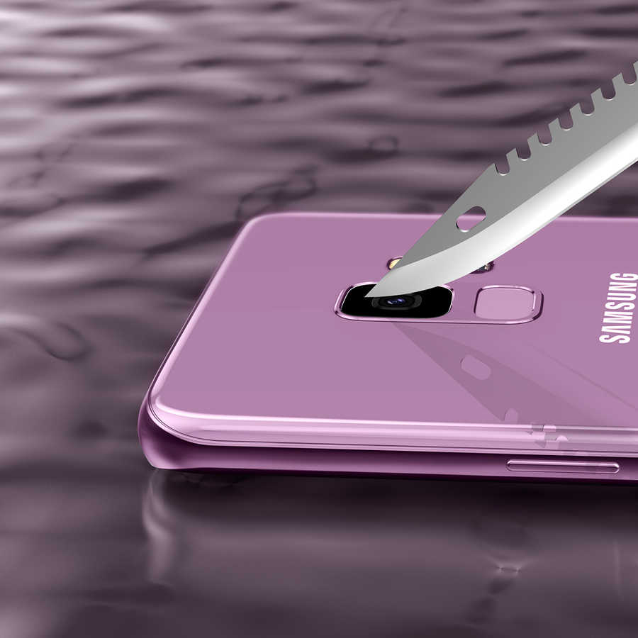Galaxy S9 Zore Kamera Lens Koruyucu Cam Filmi Renksiz