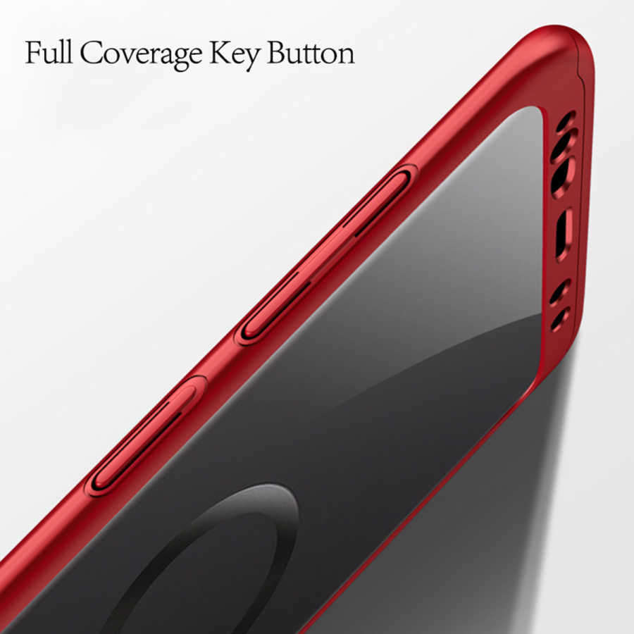 Galaxy S9 Kılıf Zore 360 3 Parçalı Rubber Kapak Siyah