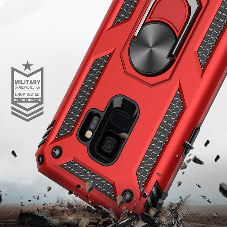 Galaxy S9 Kılıf Zore Vega Kapak Siyah