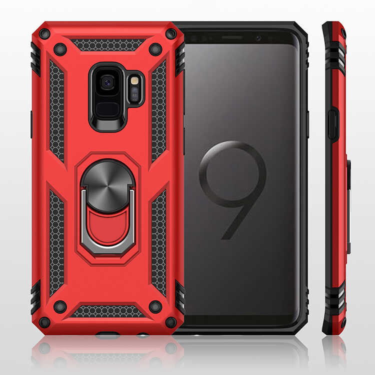 Galaxy S9 Kılıf Zore Vega Kapak Kırmızı