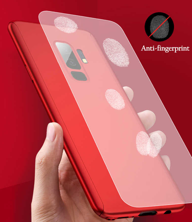 Galaxy S9 Plus Kılıf Zore 360 3 Parçalı Rubber Kapak Gri