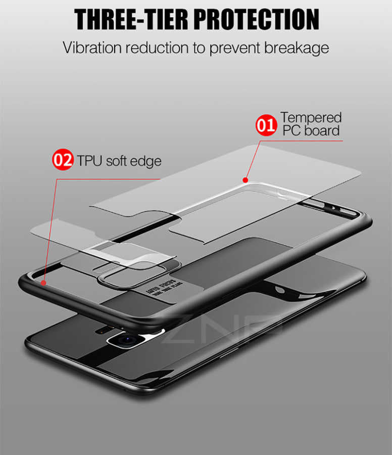 Galaxy S9 Plus Kılıf Zore Buttom Kapak Siyah