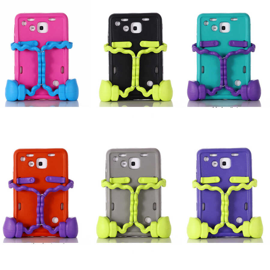 Galaxy Tab 3 Lite 7.0 T110 Zore Eva Boxer Tablet Silikon Gri