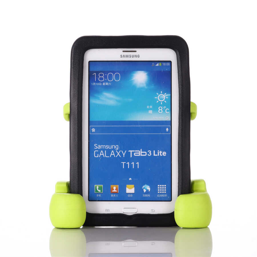 Galaxy Tab 3 Lite 7.0 T110 Zore Eva Boxer Tablet Silikon Gri