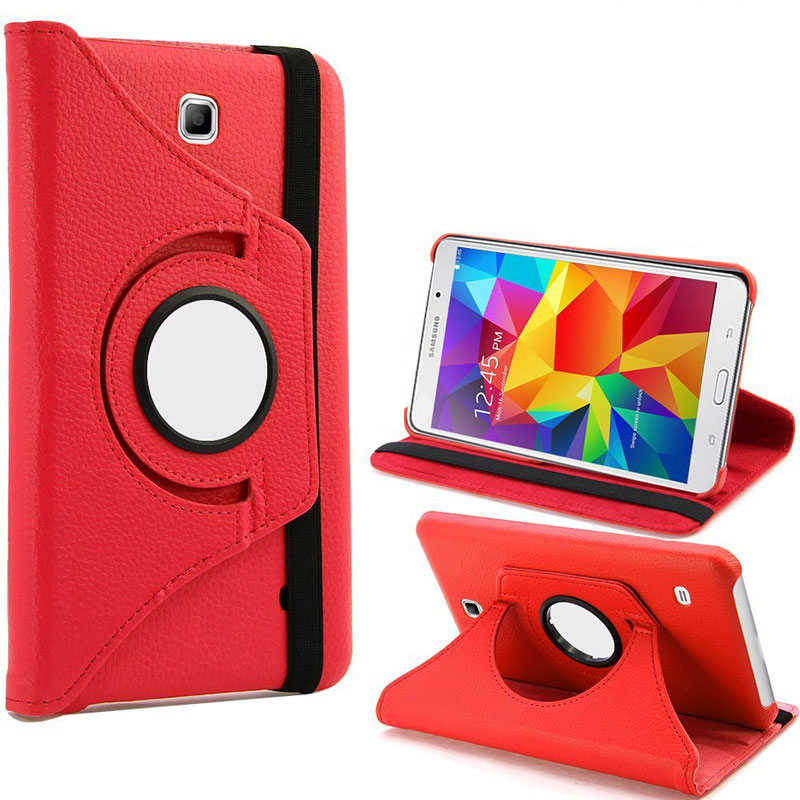 Galaxy Tab 4 7.0 T230 Zore Dönebilen Standlı Kılıf Siyah