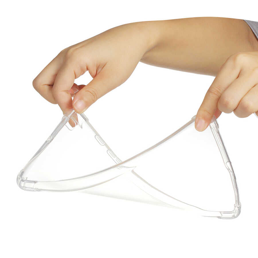 Galaxy Tab 8.0 (2019) T290 Kılıf Zore Tablet Nitro Anti Shock Silikon Kapak Renksiz