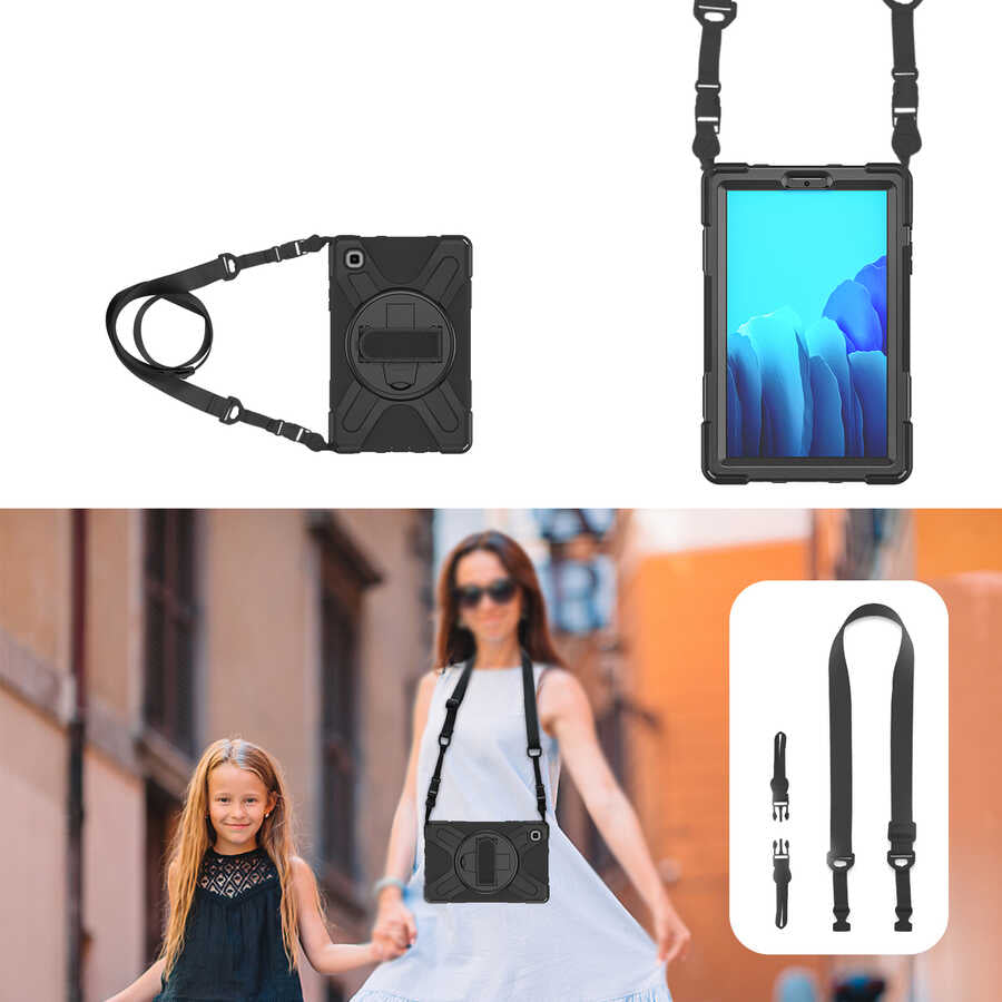 Galaxy Tab A7 Lite T225 Zore Defender Tablet Silikon Siyah