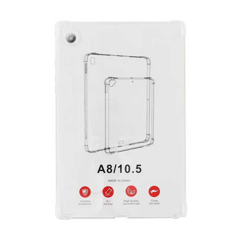 Galaxy Tab A8 10.5 SM-X200 (2021) Kılıf Zore Tablet Nitro Anti Shock Silikon Kapak Renksiz