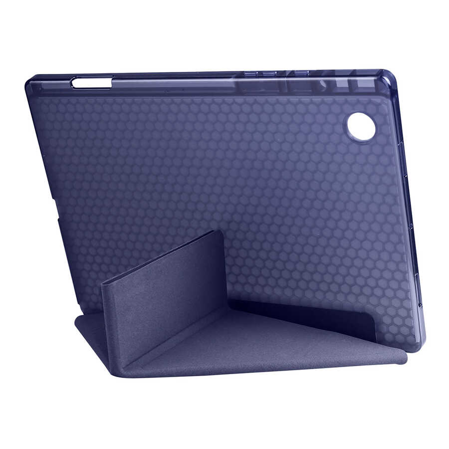 Galaxy Tab A8 10.5 SM-X200 (2021) Kılıf Zore Tri Folding Kalem Bölmeli Standlı Kılıf Açık Yeşil
