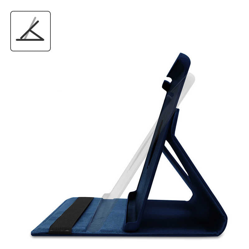 Galaxy Tab A8 10.5 SM-X200 (2021) Zore Dönebilen Standlı Kılıf Pembe Koyu