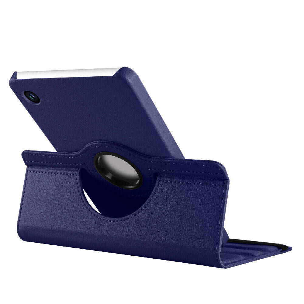 Galaxy Tab A9 Zore Dönebilen Standlı Kılıf Pembe Koyu
