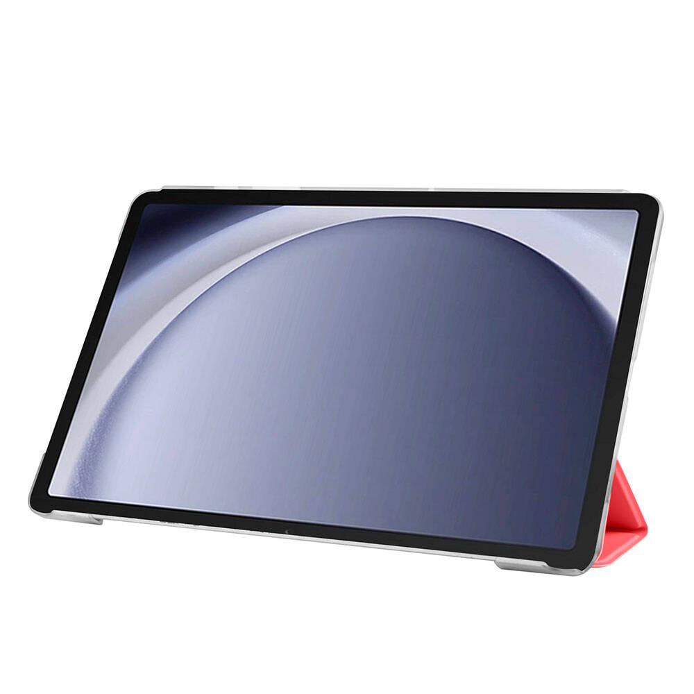 Galaxy Tab A9 Zore Smart Cover Standlı 1-1 Kılıf Kırmızı