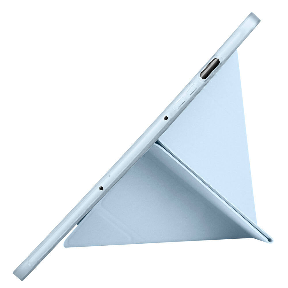 Galaxy Tab S10 FE Kılıf Zore Tri Folding Kalem Bölmeli Standlı Kılıf Lila