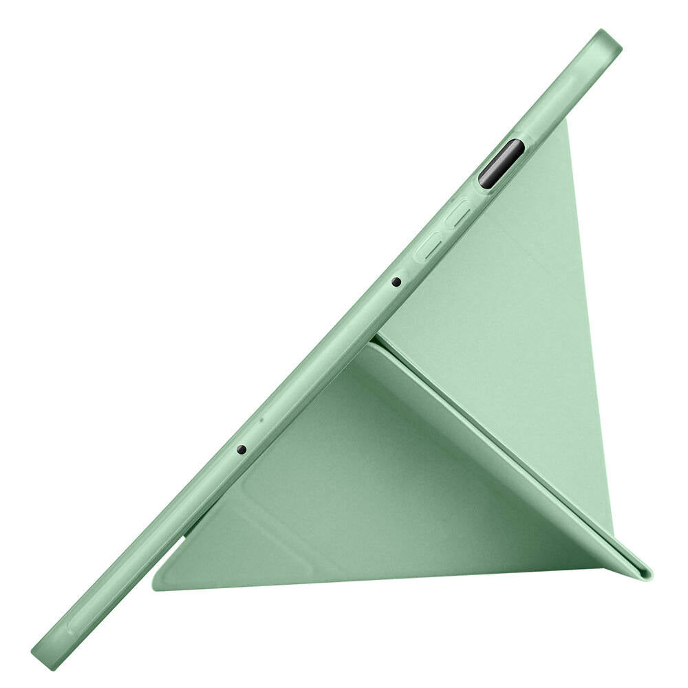 Galaxy Tab S10 FE Kılıf Zore Tri Folding Kalem Bölmeli Standlı Kılıf Lila