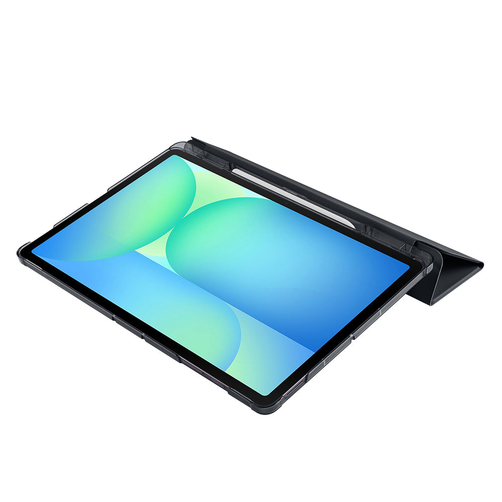 Galaxy Tab S10 FE Plus Zore Smart Cover Kalem Bölmeli Standlı 1-1 Kılıf Gold