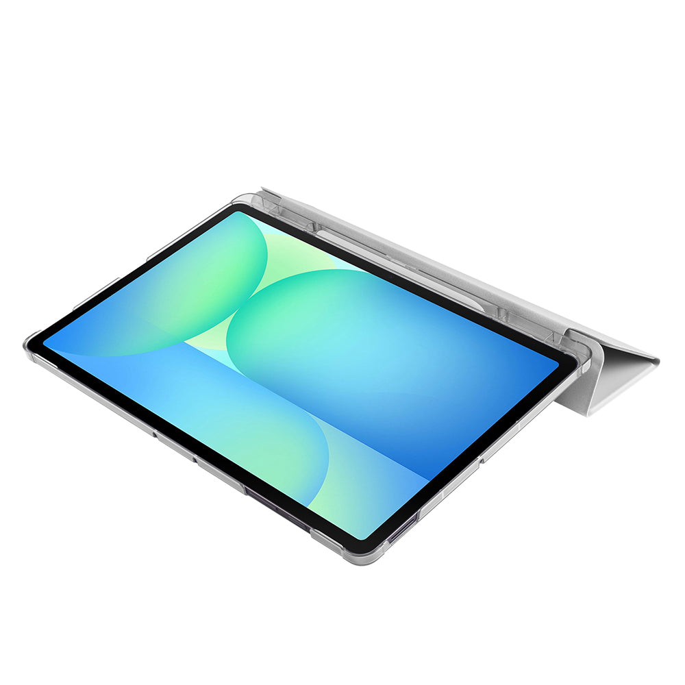 Galaxy Tab S10 FE Plus Zore Smart Cover Kalem Bölmeli Standlı 1-1 Kılıf Siyah