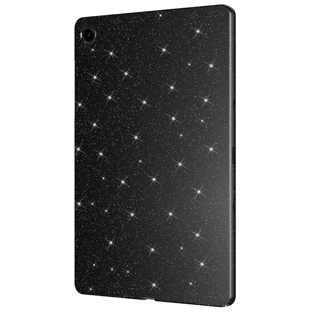Galaxy Tab S10 FE Simli Parlak Görünümlü Zore Tablet Koton Kılıf Gümüş