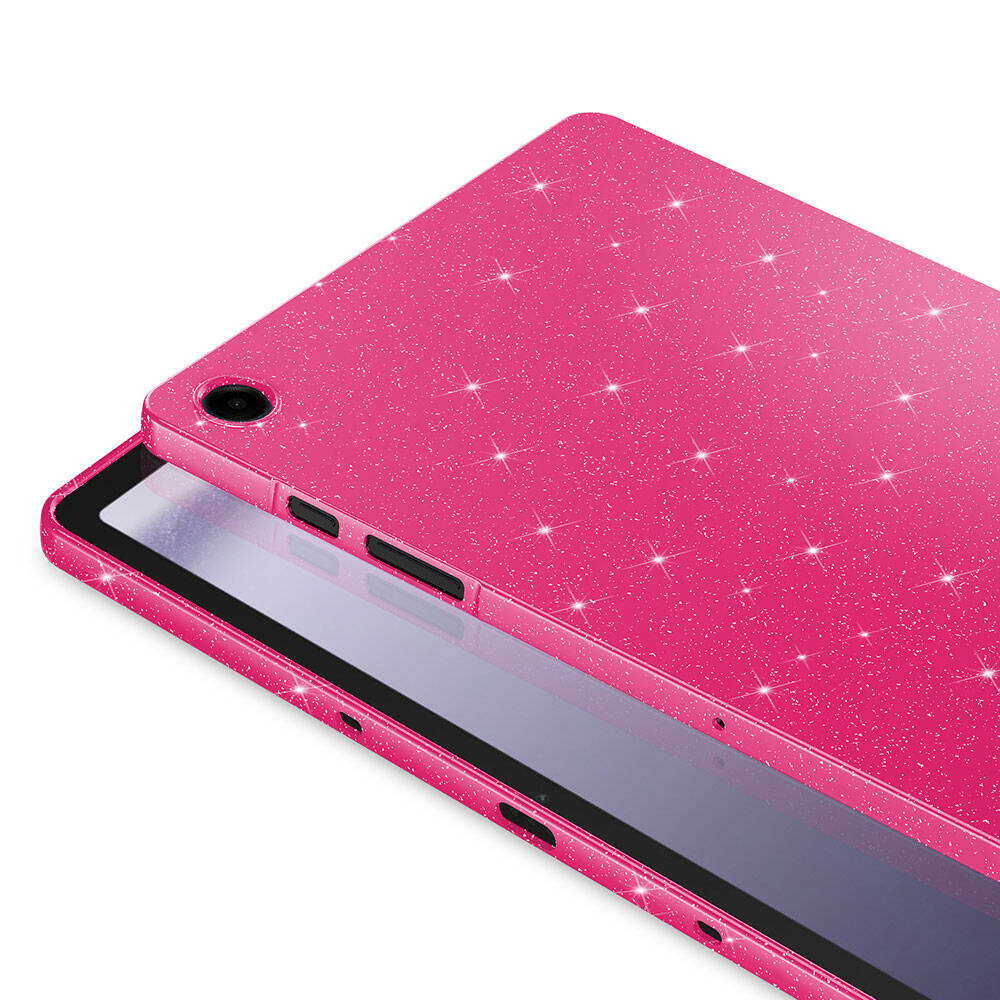 Galaxy Tab S10 FE Simli Parlak Görünümlü Zore Tablet Koton Kılıf Derin Mor